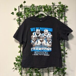 Carolina Panthers 2016 Conference Champions Graphic T-Shirt - Black & Blue